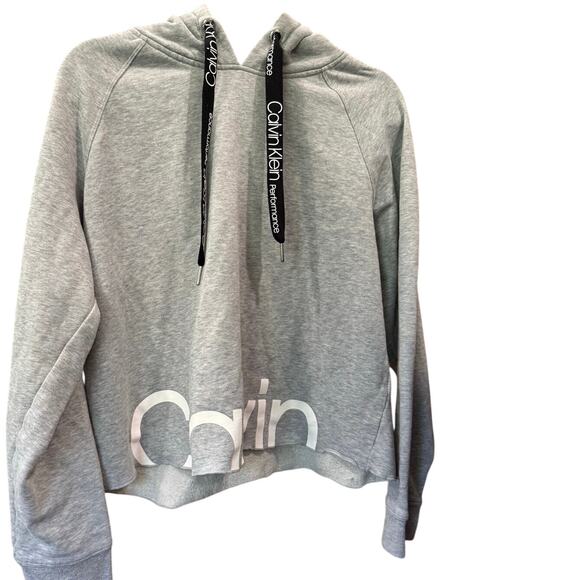 Calvin Klein performance cropped sweatshirt hoodie xl - Picture 1 of 4